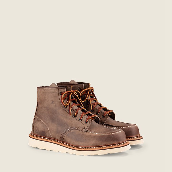 Botas Red Wing Heritage Hombre Kaki - Classic Moc – 6-Inch Rough & Tough Cuero - 421-RQJBHC